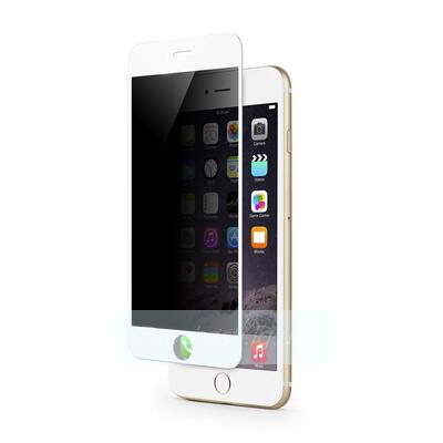 Защитное стекло Антишпион для iPhone 6 Plus/6S Plus (Закалённое, полное покрытие) Белое