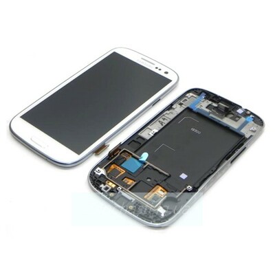 Дисплей для Samsung i8552 Galaxy Win + тачскрин + рамка (белый)