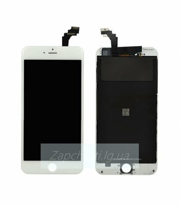 Дисплей для iPhone 6 Plus + тачскрин белый с рамкой (100% orig)