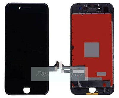 Дисплей для iPhone 7 + тачскрин черный с рамкой AAA (copy LCD)
