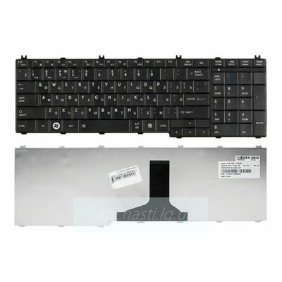 Клавиатура для ноутбука TOSHIBA (C650, C655, L650, L655, C660, L670, L675) rus, black (OEM)