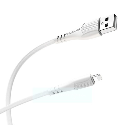 Кабель USB BOROFONE (BX37) Wieldy для iPhone Lightning 8 pin (1м) (белый)