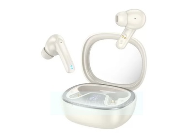 Беспроводные наушники Bluetooth Hoco EQ6 (TWS, с дисплеем, вакуумные, активное шумоподавление) Молочно-белый