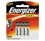 Батарейка AAA LR03 Energizer MAX Alkaline 1.5V (4 шт. в блистере)