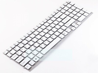 Клавиатура для ноутбука ASUS (S200, X201, X202 series ) rus, white, без фрейма