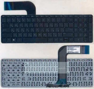 Клавиатура для ноутбука HP (Pavilion: 15-P, 15Z-P, 17-F) rus, black, подсветка клавиш, без фрейма