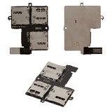 Коннектор SIM-карты для мобильного телефона HTC Desire 600 Dual sim, коннектор карты памяти, со шлейфом, на две SIM-карты