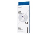 Кабель USB VIXION (K18) Powerful 5A Type-C (1м) (белый)