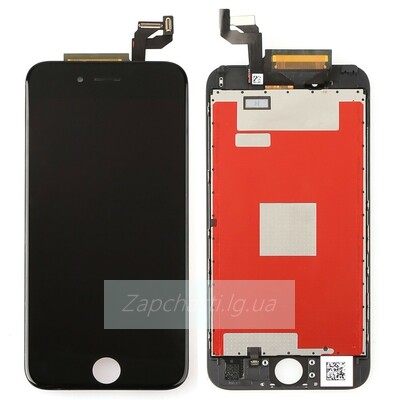 Дисплей для iPhone 6S + тачскрин черный с рамкой AAA (copy LCD)