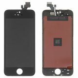 Дисплей для iPhone 5 + тачскрин черный с рамкой пластик камеры и датчик приближения (TianMa)