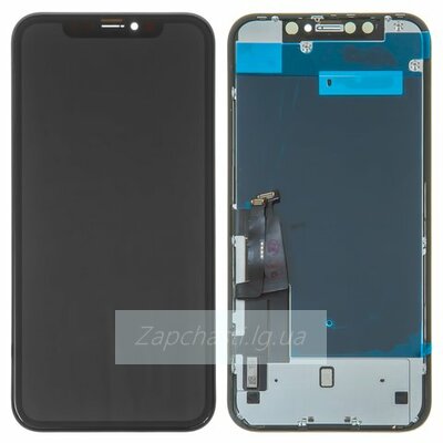 Дисплей для iPhone XR + тачскрин черный с рамкой MP+