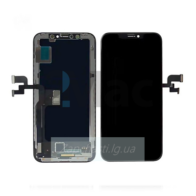 Дисплей для iPhone X + тачскрин черный с рамкой (In-Cell)