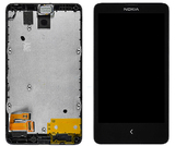 Дисплей для Nokia 980 Lumia + touchscreen, чёрный, с передней панелью, оригинал (Китай)
