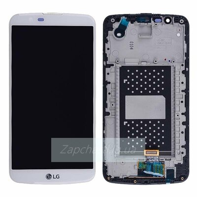 Дисплей для LG K10/K10 LTE (K410/K430) в рамке + тачскрин (черный) с микросхемой на шлейфе