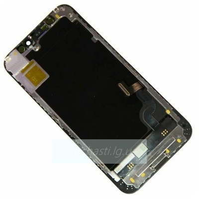 Дисплей для iPhone 12 mini + тачскрин черный с рамкой (Hard OLED)