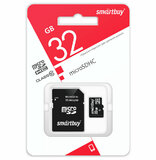 Карта памяти MicroSDHC 32GB Smartbuy UHS-I Class 10 c SD адаптер