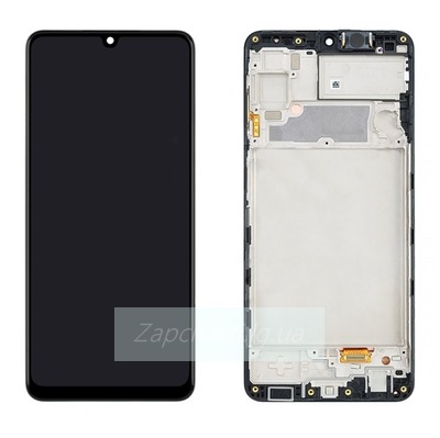 Дисплей для Samsung A226F Galaxy A22 5G в рамке + тачскрин (черный) ORIG 100%