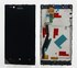 Дисплей для Nokia 720 Lumia, черный, с сенсорным экраном, с рамкой