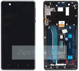 Дисплей для Nokia 3 + тачскрин + рамка (черный) ORIG