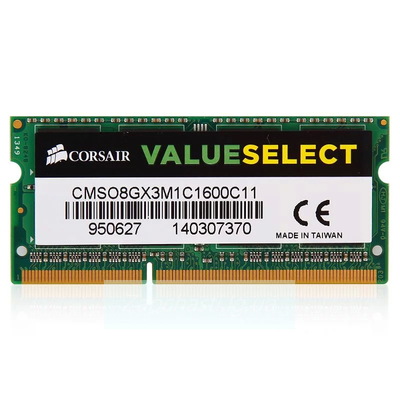 Модуль памяти CORSAIR CMSO8GX3M1C1600C11 DDR3L -  8Гб