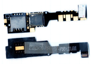 Шлейф для HTC Gratia + разъем сим + считыватель карты памяти