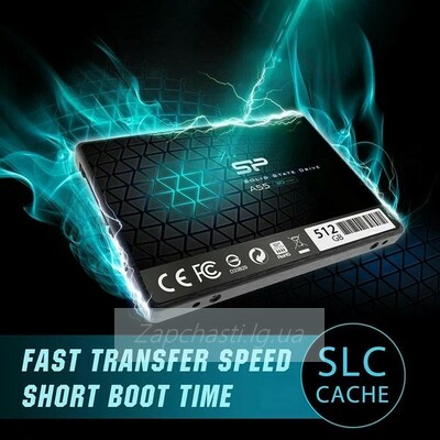 SSD накопитель SILICON POWER Slim A55 SP512GBSS3A55S25 512Гб, 2.5", SATA III