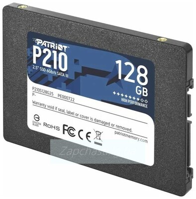 Накопитель SSD 128GB Patriot P210 2.5" SATAIII 3D TLC (P210S128G25)