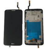 Дисплей для LG D802 / G2 в рамке + тачскрин (черный)