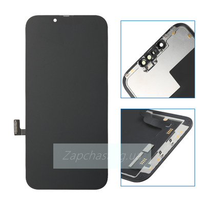 Дисплей для iPhone 13 mini + тачскрин черный с рамкой (Hard OLED)