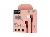 Кабель USB VIXION (K15) Type-C (1м) L-образный (красный)