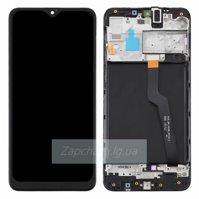 Дисплей для Samsung A105/M105 (A10/M10) в рамке + тачскрин (черный) (ORIG LCD)