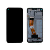 Дисплей для Samsung A115F (A11) в рамке + тачскрин (черный) (ORIG LCD)