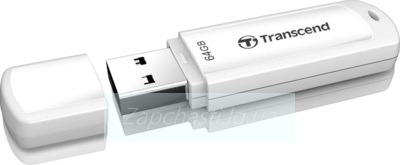 Накопитель USB 3.0 64Gb Transcend JetFlash 730 (TS64GJF730) White