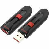 Накопитель USB Flash (USB 2.0) 64Gb Sandisk Cruzer Glide черный/красный
