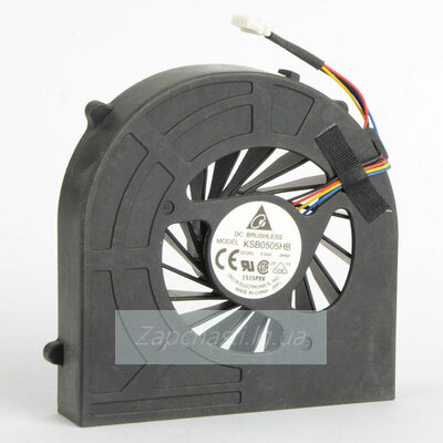 Вентилятор для ноутбука HP PROBOOK 4520S, 4525S, 4720S, 4PIN (KSB0505HB / 598677-001/613291-001) (Кулер)