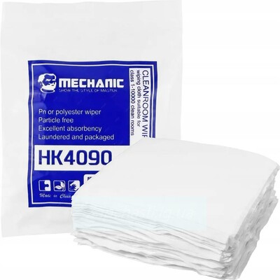 Салфетки для чистки дисплеев Mechanic HK4090 (антистатические, безворсовые, 10*10 см, 400 шт.)