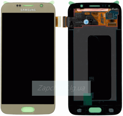 Дисплей для Samsung G920 Galaxy S6 + тачскрин (золото)