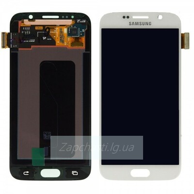 Дисплей для Samsung G920 Galaxy S6 + тачскрин (белый)