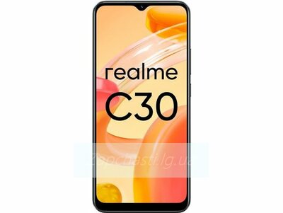 Рамка дисплея для Realme Realme C30 Черная