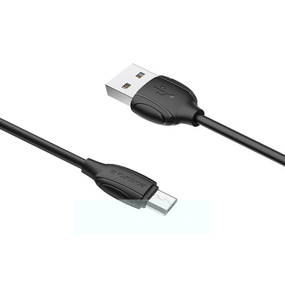 Кабель USB BOROFONE (BX19) Benefit microUSB (1м) (черный)
