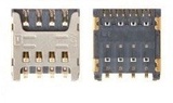 Коннектор SIM-карты для мобильных телефонов Fly IQ4410 Quad Phoenix, IQ444, IQ444Q, original, Sim1, #145500083