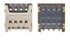 Коннектор SIM-карты для мобильных телефонов Fly IQ4410 Quad Phoenix, IQ444, IQ444Q, original, Sim1, #145500083