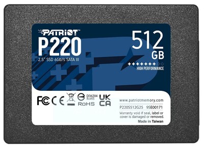 Накопитель SSD 512Gb Patriot SATA III P220S512G25 P220 2.5