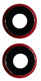 Стекло камеры для iPhone 12/12 mini (комплект 2 шт.) Красный