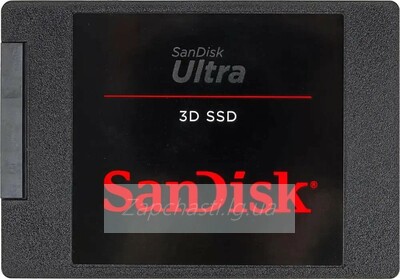 Накопитель SSD 250GB SanDisk Ultra 3D, 2,5, SATA III [R/W - 550/525 MB/s] 3D-NAND TLC