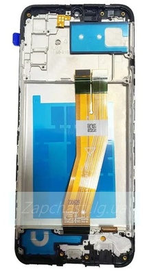 Дисплей для Samsung A037F Galaxy A03s в рамке + тачскрин (черный) ORIG 100% GH8121232A