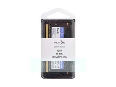 Модуль памяти Vixion 8 ГБ (SO-DIMM, DDR3, 1600 МГц, 11-11-11-28, 1,35V)