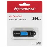 Накопитель USB 3.1 256Gb Transcend JetFlash 790 (TS256GJF790K) Black