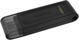 Накопитель USB-C Flash 128GB 3.2 Kingston DataTraveler 70 (черный)