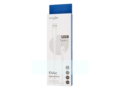 Кабель USB VIXION (K44c Perfume) Type-C (1м) (белый)